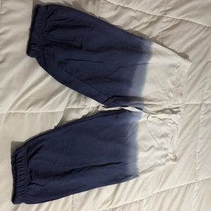 Ombré Capri sweatpants